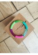 !!! NEW !!! Bracelet GEORGETTE rose, turquoise et vert