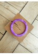 Bracelet fin GARANCE parme marbré