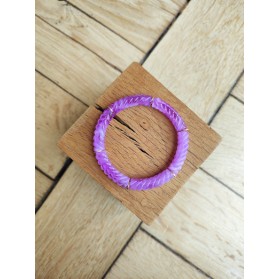 Bracelet fin GARANCE parme marbré