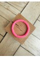 Bracelet fin GARANCE rose fluo