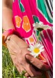 !!! NEW !!! Bracelet GEORGES rose, vert fluo et saumon,