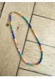 Collier MARIE - bleu roi et orange