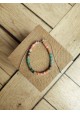 Bracelet MARIE - vert et beige rosé