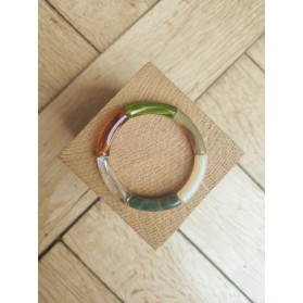 !!! NEW !!! Bracelet GEORGETTE kaki et paillettes
