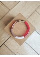 !!! NEW !!! Bracelet GEORGETTE léopard, rouge et marron