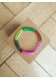 !!! NEW !!! Bracelet GEORGETTE vert et rose translucide
