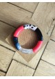 !!! NEW !!! Bracelet GEORGES léopard noir et rose fluo