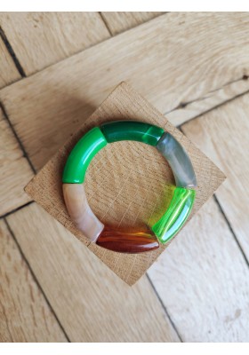 !!! NEW !!! Bracelet GEORGES vert et marron
