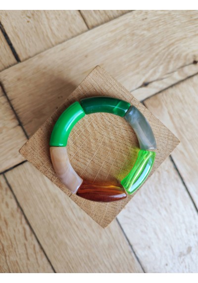 !!! NEW !!! Bracelet GEORGES vert et marron