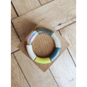 !!! NEW !!! Bracelet GEORGES jaune et gris