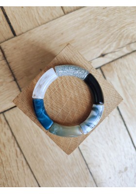 !!! NEW !!! Bracelet GEORGES bleu marine, noir et gris