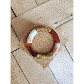 !!! NEW !!! Bracelet GEORGES beige, marron et kaki