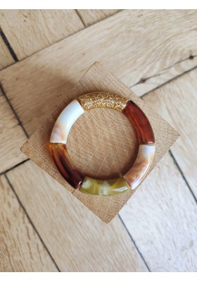 !!! NEW !!! Bracelet GEORGES beige, marron et kaki