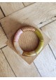 !!! NEW !!! Bracelet GEORGES kaki, vieux rose marbré et doré