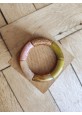 !!! NEW !!! Bracelet GEORGES kaki, vieux rose marbré et doré