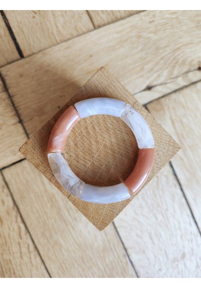!!! NEW !!! Bracelet GEORGES gris et rose marbré