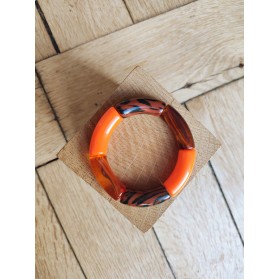 !!! NEW !!! Bracelet GEORGES léopard orange fluo