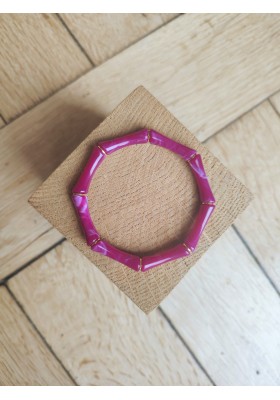 Bracelet GIGI aubergine marbré