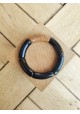 Bracelet GEORGES noir et paillettes dorées