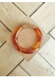 Bracelet GEORGES marron translucide paillettes dorées