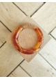Bracelet GEORGES marron translucide paillettes dorées