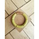 Bracelet GEORGES kaki paillettes dorées