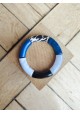 !!! NEW !!! Bracelet GEORGES zèbre, bleu marine et noir