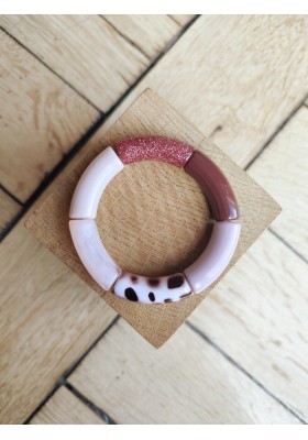 !!! NEW !!! Bracelet GEORGES glitter rose