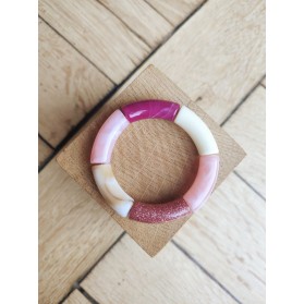 !!! NEW !!! Bracelet GEORGES full glitter rose
