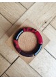 !!! NEW !!! Bracelet GEORGES bordeaux, noir, léopard et glitter