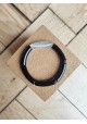 Bracelet GEORGETTE paillettes noir et argent