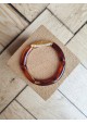 Bracelet GEORGETTE paillettes marron et doré