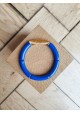 Bracelet GEORGETTE paillettes bleu roi et doré