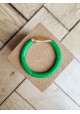 Bracelet GEORGETTE paillettes vert et doré