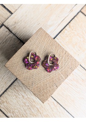 Boucles d'oreilles PAOLA full paillettes - plusieurs coloris