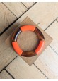 Bracelet GEORGES bicolore orange et marron