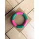 Bracelet GEORGES bicolore rose et vert