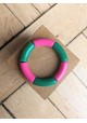 Bracelet GEORGES bicolore rose et vert