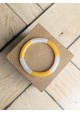 Bracelet GEORGETTE bicolore beige et moutarde