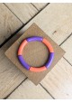Bracelet GEORGETTE bicolore violet et orange