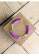 Bracelet GEORGETTE bicolore rose et jaune