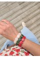 Bracelet TABATHA rouge marbré