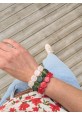 Bracelet TABATHA rouge marbré