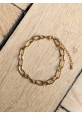 Chaîne dorée maille forçat pour BRACELET