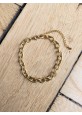Chaîne dorée maille striée pour BRACELET