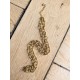 Chaîne dorée maille striée pour COLLIER