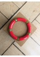 Bracelet GEORGES rouge glitter doré