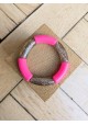 Bracelet GEORGES bicolore glitter multicolore rose fluo