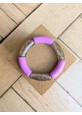 Bracelet GEORGES bicolore glitter multicolore parme