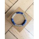 Bracelet GEORGETTE bicolore glitter argent bleu marine
